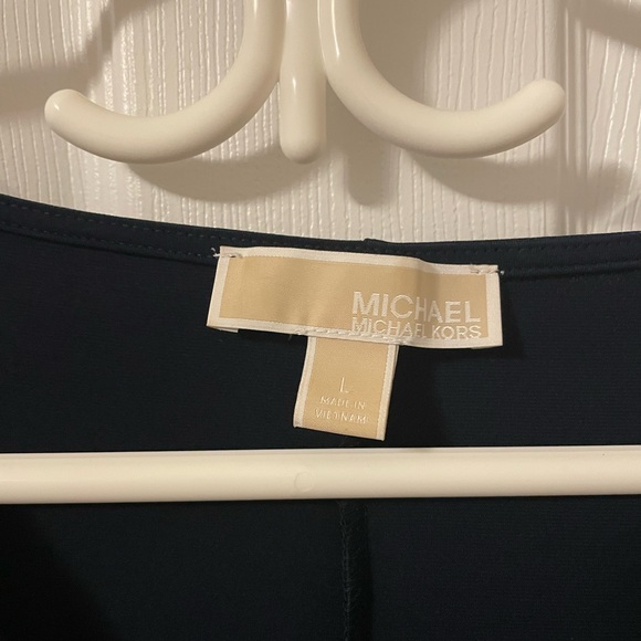 Michael Kors Black Sheath Mini Dress Cowl Neck - Picture 3 of 5